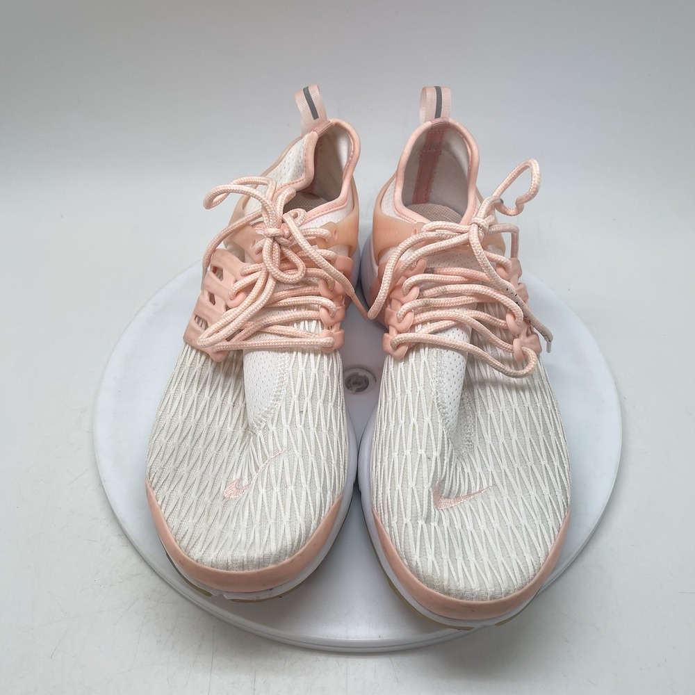 Nike Air Presto Premium Shoes Womens 10 Pink Leather Running Gym Trainer Sneaker - Picture 2 of 10